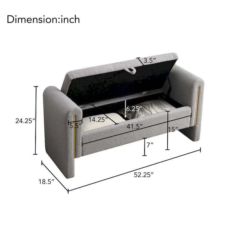 Modern Teddy Bed End Bench