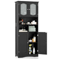 58.5 Tall Bathroom Storage Cabinet Freestanding Linen Cabinet - See Details