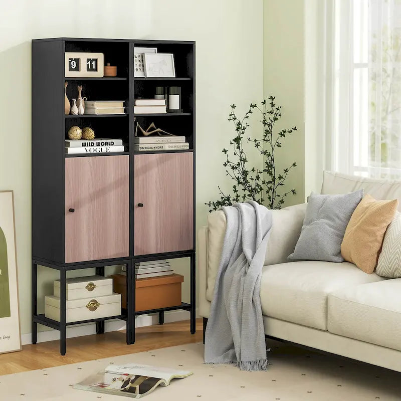 57 Bathroom Tall Cabinet with 1 Door and 4 Shelves - See Details