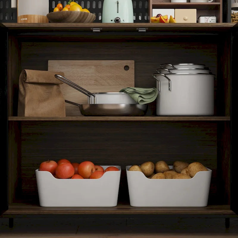 Dispensa da cucina da 70.9W con vano contenitore e supporto per microonde