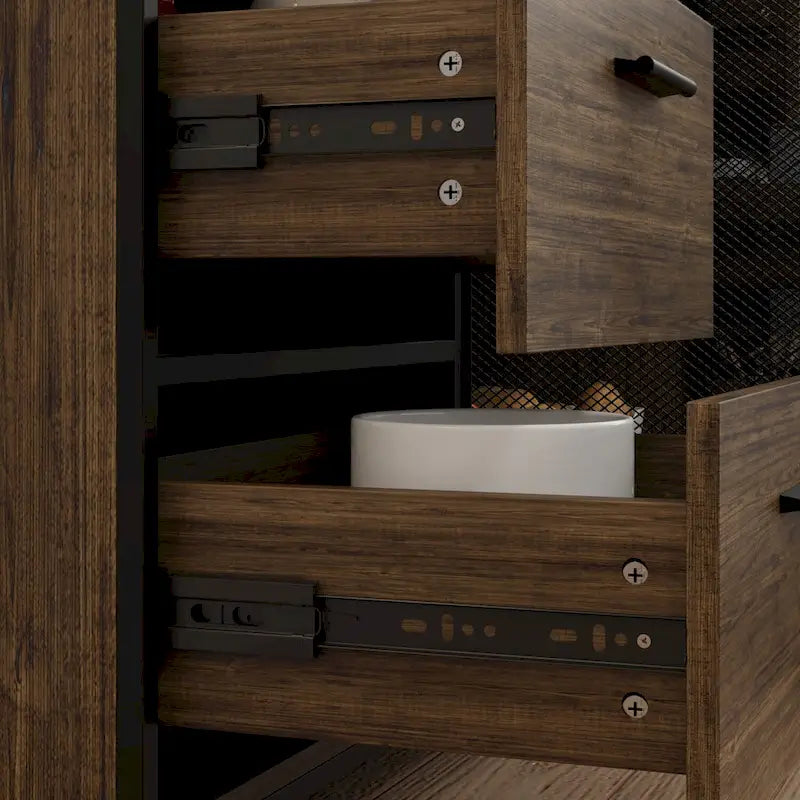Dispensa da cucina da 70.9W con vano contenitore e supporto per microonde