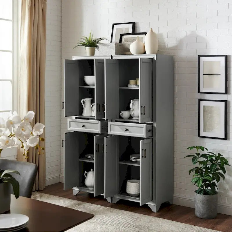 2Pc Pantry Set - 47.5W x 15D x 67.75H