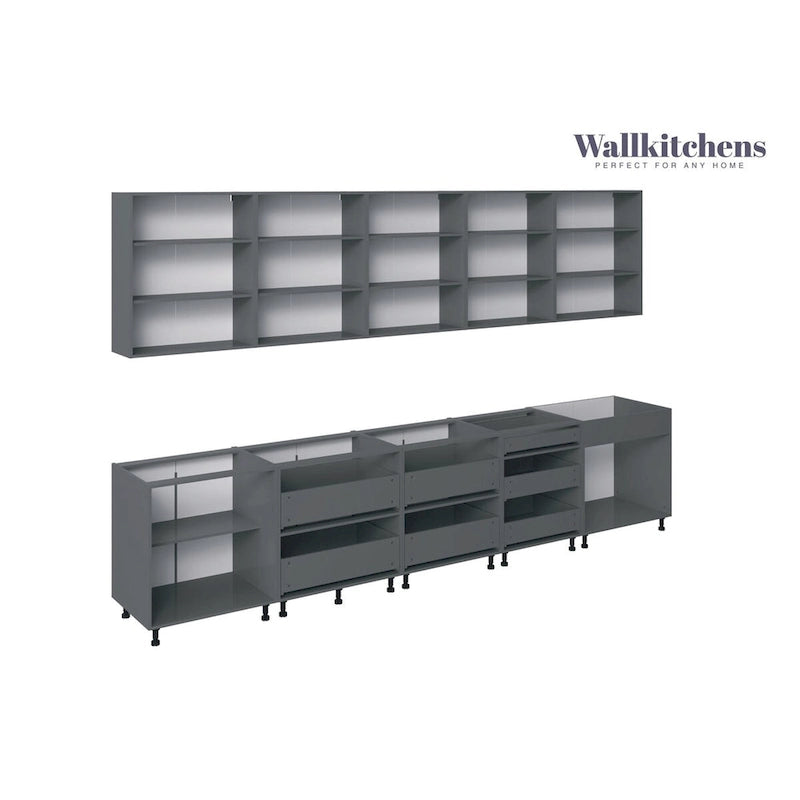 Collezione, base bianca lucida, dimensioni 13Ft di larghezza - 153x24