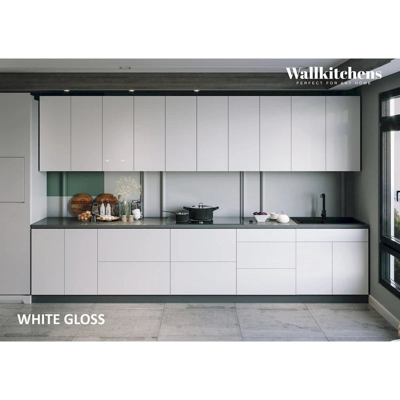 Collection White Gloss Color Base Size 13Ft Wide - 153x24