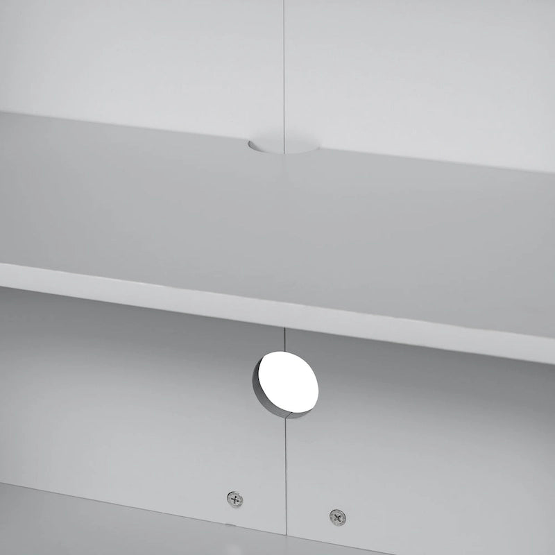 Modern Sideboard with 4 door cabinet with Metal Handles and Adjustable Shelves