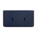 63 Vertical Striped Door Storage Cabinet with Adjustable Shelves