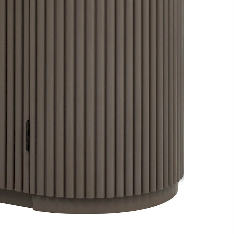 63 Vertical Striped Door Storage Cabinet with Adjustable Shelves