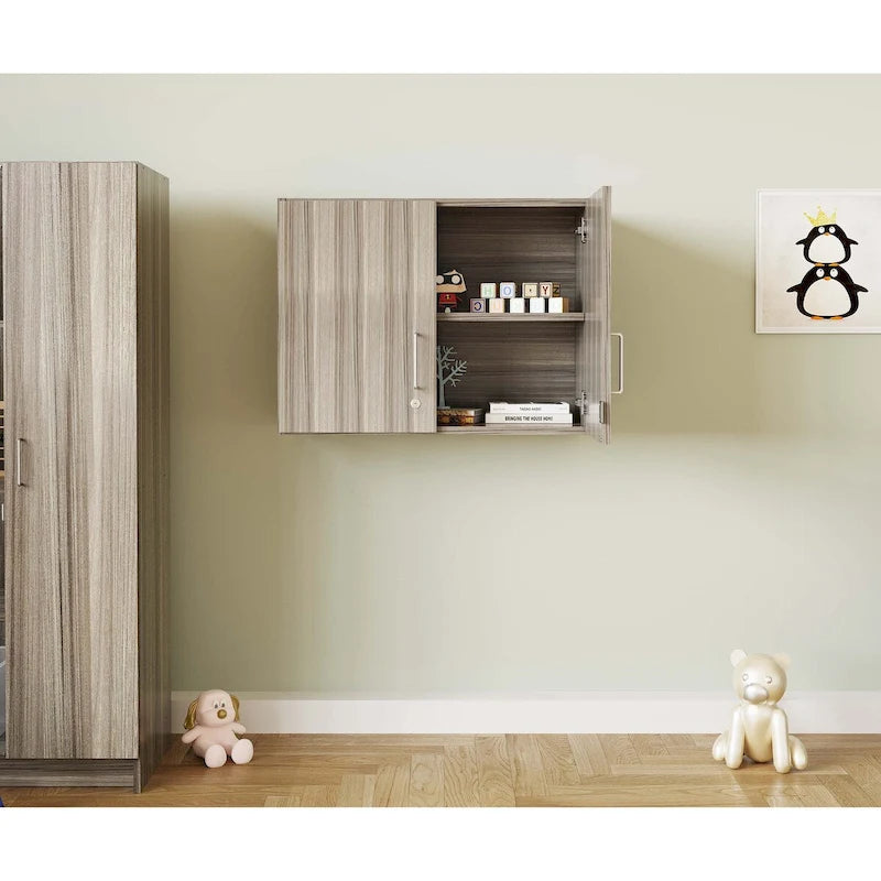 2-Level Wall Cabinet; 30 x 14.5 x 22.5, Ready-To-Assemble
