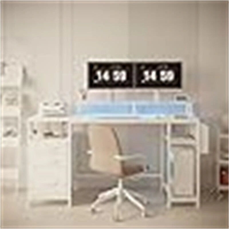 Scrivania per computer bianca - 18.8P x 18.8L x 33.4A