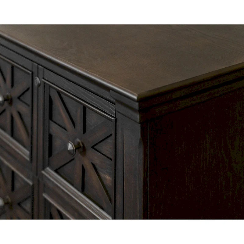 Traditional Wood Lateral File, Storage File Drawer, Office File Drawer, Fully Assembled Dark Brown