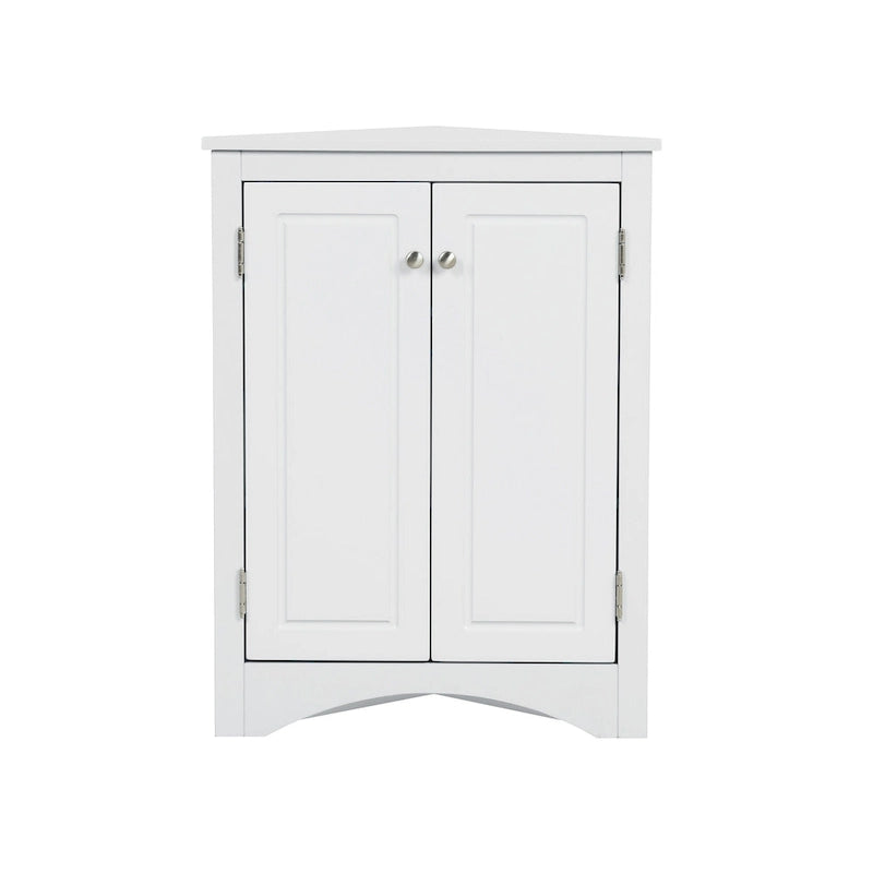 Bathroom Storage Cabinet with Adjustable Shelves Freestanding Floor Cabinet - 17.2L x 17.2W x 31.5H