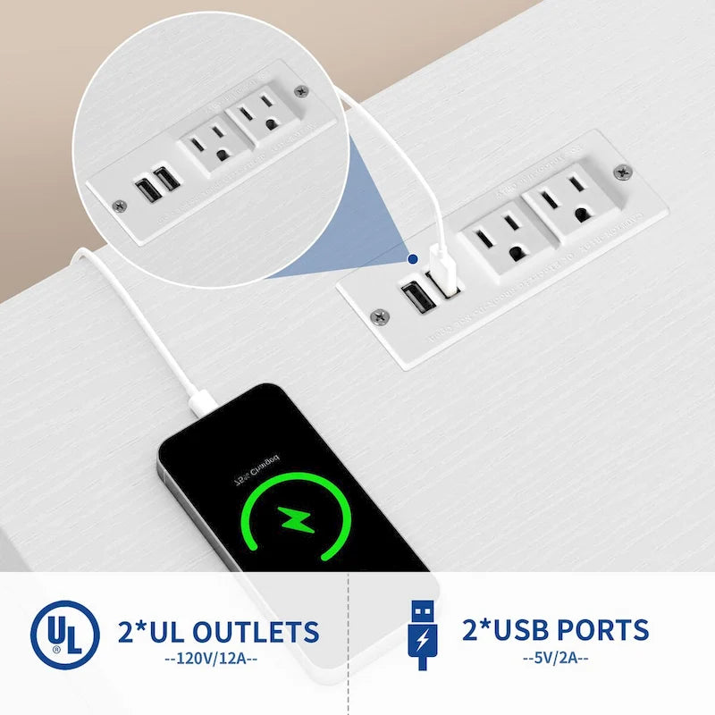 Mobiele archiefkast met 3 laden, ledverlichting en laadstation, geschikt voor A4/Letter-formaat