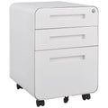 3 Drawer Mobile File Cabinet,Versatile Cabinet,5 Wheel Design Anti-Tilting Cold Rolled Steel Waterproof Moisture-Proof